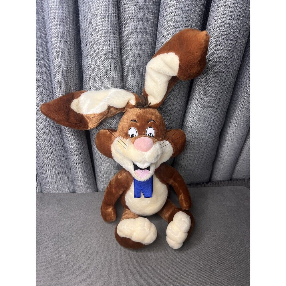Nestle Nesquik Stuffed Animal Bunny Rabbit Plush 18 Inch Wire Ears 2009 Toy